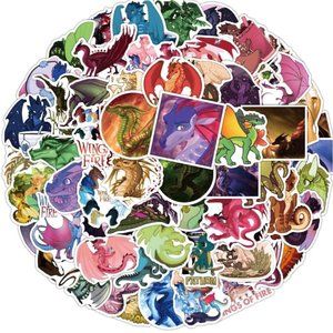 Wings of Fire Stickers 100 PCS Waterproof and Vinyl (SKU: 26ST)